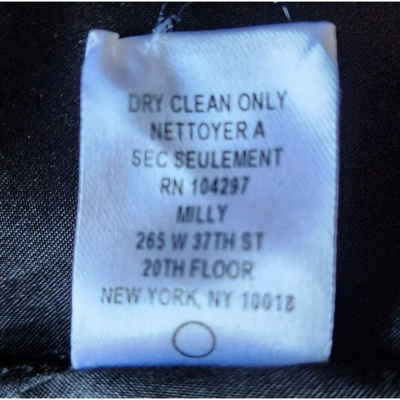 Milly Black Lace Sheath Dress Sz 6 | Cotton Nylon Blend | Classic Elegant $495 - Picture 3 of 7